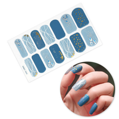 Nagykereskedelmi körömpakolás fényes körömdísz matrica teljes fedésű körömlakk matrica körömcsík nyári körömmatrica neki