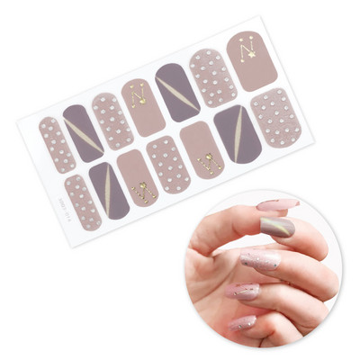 Nagykereskedelmi körömpakolás fényes körömdísz matrica teljes fedésű körömlakk matrica körömcsík nyári körömmatrica neki