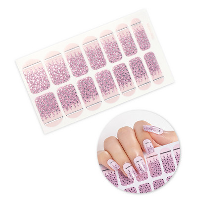 Nagykereskedelmi körömpakolás fényes körömdísz matrica teljes fedésű körömlakk matrica körömcsík nyári körömmatrica neki