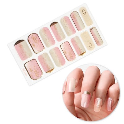 Nagykereskedelmi körömpakolás fényes körömdísz matrica teljes fedésű körömlakk matrica körömcsík nyári körömmatrica neki