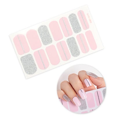 Nagykereskedelmi körömpakolás fényes körömdísz matrica teljes fedésű körömlakk matrica körömcsík nyári körömmatrica neki