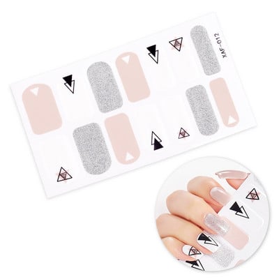 Nagykereskedelmi körömpakolás fényes körömdísz matrica teljes fedésű körömlakk matrica körömcsík nyári körömmatrica neki