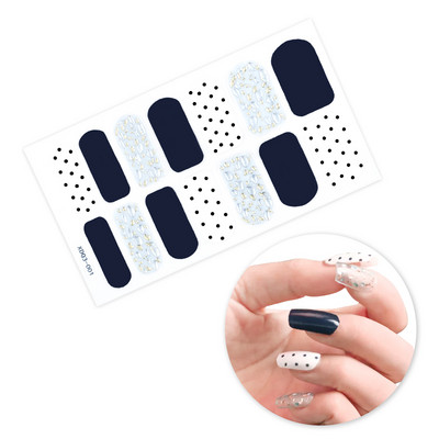 Nagykereskedelmi körömpakolás fényes körömdísz matrica teljes fedésű körömlakk matrica körömcsík nyári körömmatrica neki