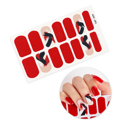 Nagykereskedelmi körömpakolás fényes körömdísz matrica teljes fedésű körömlakk matrica körömcsík nyári körömmatrica neki