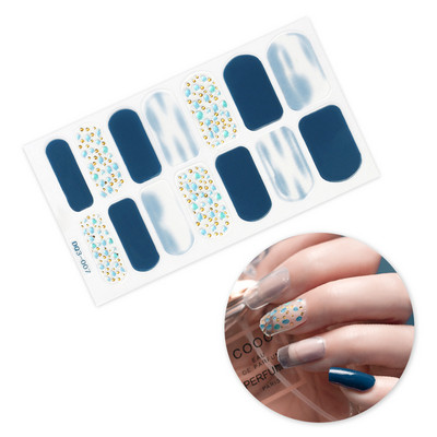 Nagykereskedelmi körömpakolás fényes körömdísz matrica teljes fedésű körömlakk matrica körömcsík nyári körömmatrica neki