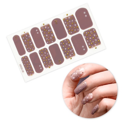Nagykereskedelmi körömpakolás fényes körömdísz matrica teljes fedésű körömlakk matrica körömcsík nyári körömmatrica neki