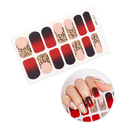 Nagykereskedelmi körömpakolás fényes körömdísz matrica teljes fedésű körömlakk matrica körömcsík nyári körömmatrica neki