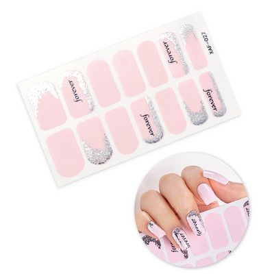 Nagykereskedelmi körömpakolás fényes körömdísz matrica teljes fedésű körömlakk matrica körömcsík nyári körömmatrica neki
