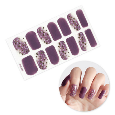 Nagykereskedelmi körömpakolás fényes körömdísz matrica teljes fedésű körömlakk matrica körömcsík nyári körömmatrica neki
