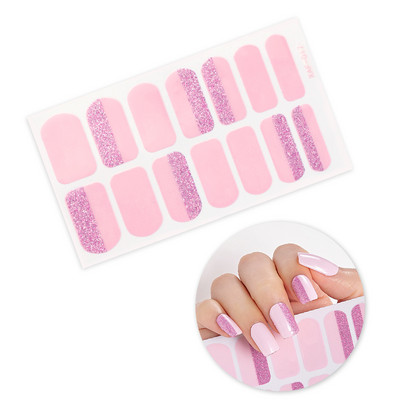 Nagykereskedelmi körömpakolás fényes körömdísz matrica teljes fedésű körömlakk matrica körömcsík nyári körömmatrica neki