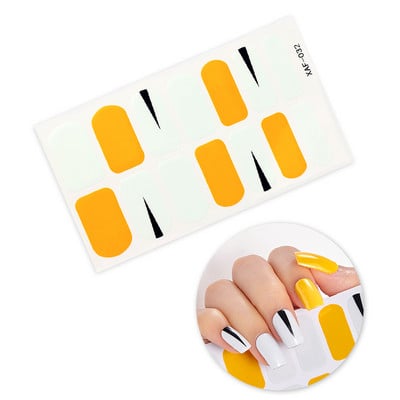 Nagykereskedelmi körömpakolás fényes körömdísz matrica teljes fedésű körömlakk matrica körömcsík nyári körömmatrica neki