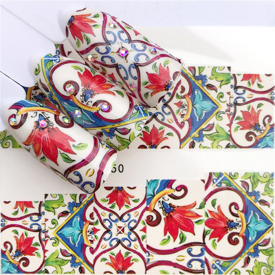 1 db kis friss virágok körömmatrica szem pillangó cseresznye virág golyó menyasszony köröm vízjel matrica körömdísz YZW-3240