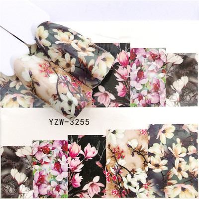 1 db kis friss virágok körömmatrica szem pillangó cseresznye virág golyó menyasszony köröm vízjel matrica körömdísz YZW-3240