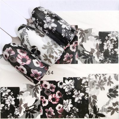 1 db kis friss virágok körömmatrica szem pillangó cseresznye virág golyó menyasszony köröm vízjel matrica körömdísz YZW-3240