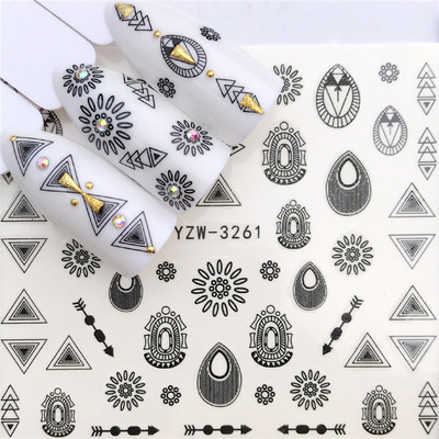 1 db kis friss virágok körömmatrica szem pillangó cseresznye virág golyó menyasszony köröm vízjel matrica körömdísz YZW-3240