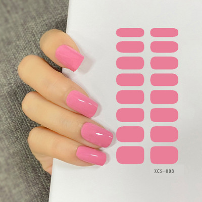 53 színű körömlakk matricák tiszta szín csíkok vízálló ragasztó köröm teljes matrica környezetvédelem barkács Nai matricák