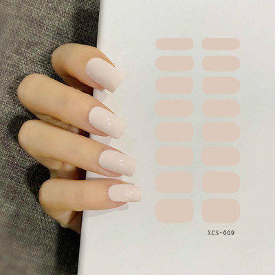 53 színű körömlakk matricák tiszta szín csíkok vízálló ragasztó köröm teljes matrica környezetvédelem barkács Nai matricák