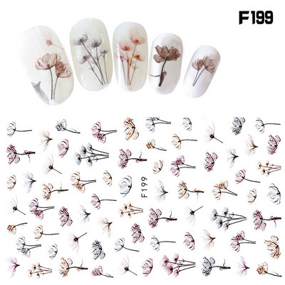 53 színű körömlakk matricák tiszta szín csíkok vízálló ragasztó köröm teljes matrica környezetvédelem barkács Nai matricák