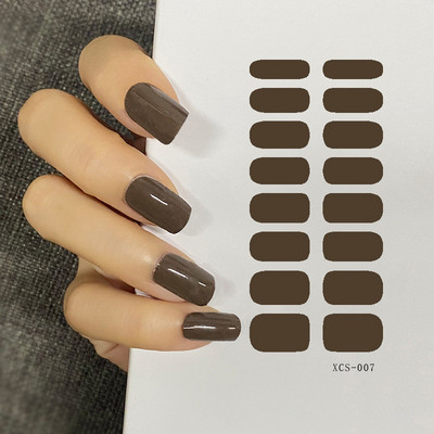53 színű körömlakk matricák tiszta szín csíkok vízálló ragasztó köröm teljes matrica környezetvédelem barkács Nai matricák
