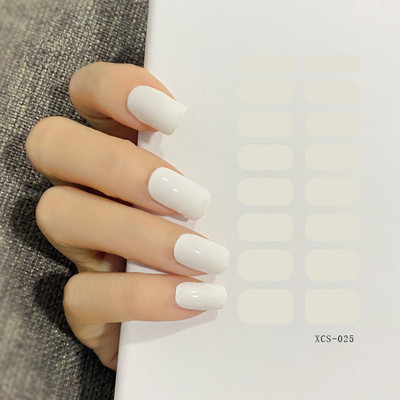 53 színű körömlakk matricák tiszta szín csíkok vízálló ragasztó köröm teljes matrica környezetvédelem barkács Nai matricák