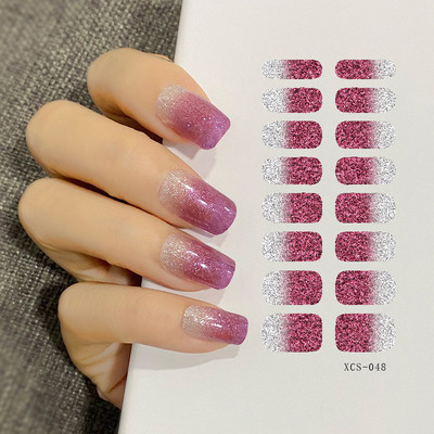 53 színű körömlakk matricák tiszta szín csíkok vízálló ragasztó köröm teljes matrica környezetvédelem barkács Nai matricák