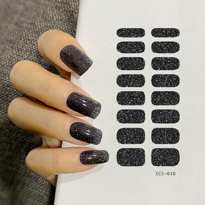 53 színű körömlakk matricák tiszta szín csíkok vízálló ragasztó köröm teljes matrica környezetvédelem barkács Nai matricák