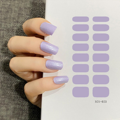 53 színű körömlakk matricák tiszta szín csíkok vízálló ragasztó köröm teljes matrica környezetvédelem barkács Nai matricák