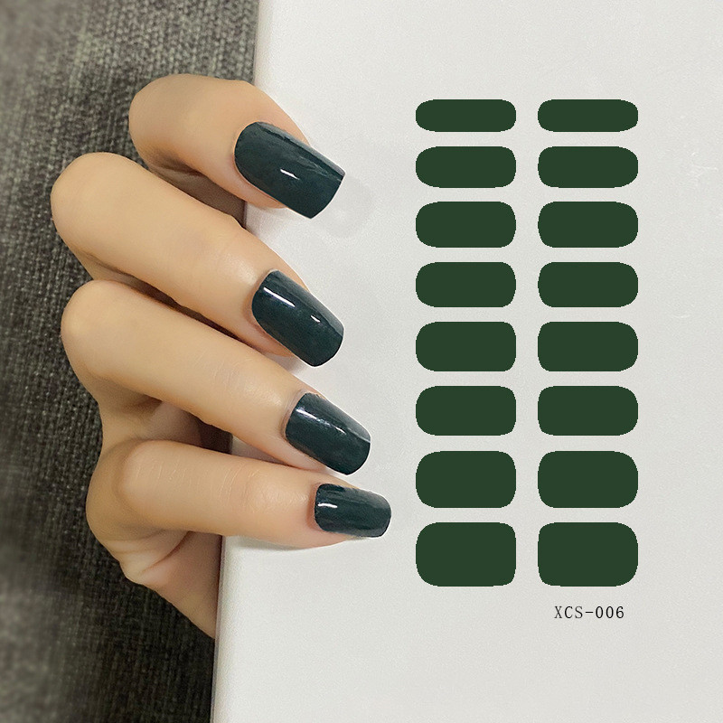 53 boje Naljepnice za lak za nokte Trake čiste boje Vodootporne ljepljive naljepnice za nokte Puna naljepnica Zaštita okoliša DIY Nai naljepnice