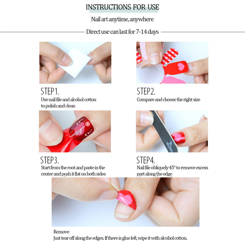 53 boje Naljepnice za lak za nokte Trake čiste boje Vodootporne ljepljive naljepnice za nokte Puna naljepnica Zaštita okoliša DIY Nai naljepnice