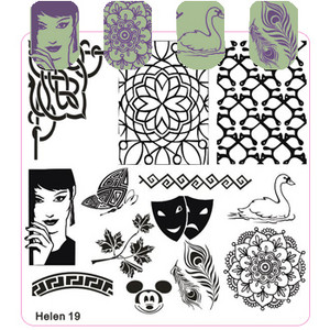 6*6 cm-es négyzet alakú körömbélyegző lemezek, barkácsolás csipke virágmintás körömdíszítő bélyegzősablonok képeslap stencilek