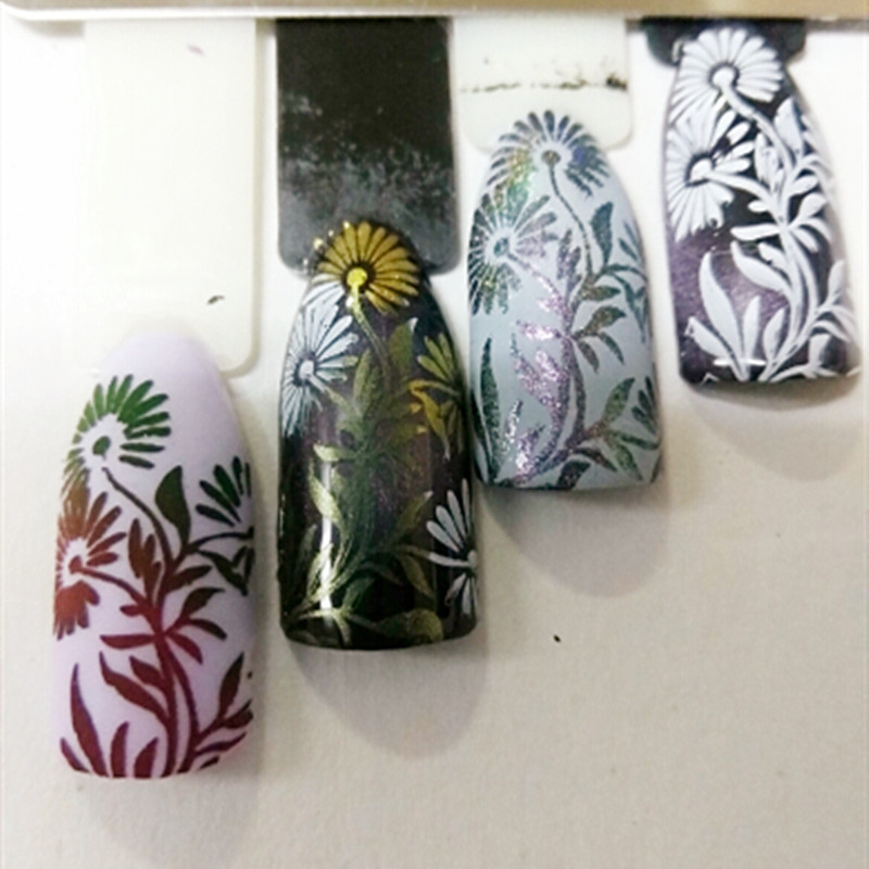 6*6 cm-es négyzet alakú körömbélyegző lemezek, barkácsolás csipke virágmintás körömdíszítő bélyegzősablonok képeslap stencilek