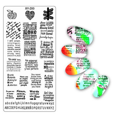 Köröm bélyegző lemezek 6*12cm téglalap körömbélyegző sablon Negatív Space Geo Virágbélyegző Barkács körömbélyegző lemez