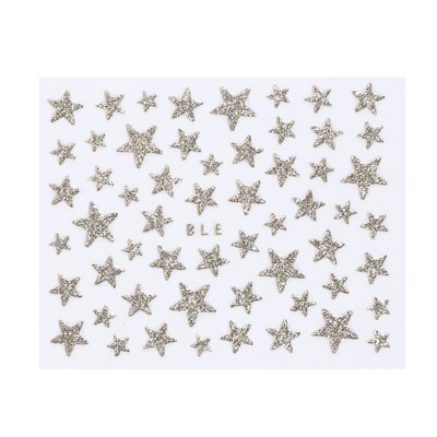 1db 3D körömcsúszka Csillagmatricák Csillogó Fényes Dekorációs Matrica DIY Transfer Ragasztó Színes Nail Art Tips Manikűr JINC132