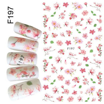 1 db juharlevelek 3D körömmatricák sárga arany levelek virágmintás matricák csúszka Atummn téma DIY körömdíszítés