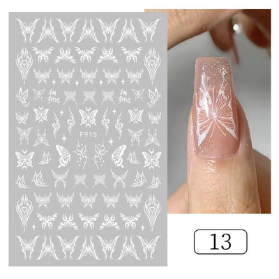 1 db juharlevelek 3D körömmatricák sárga arany levelek virágmintás matricák csúszka Atummn téma DIY körömdíszítés