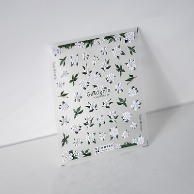 Akril gravírozott köröm matrica rózsaszín virágok fehér vonal öntapadó köröm transzfer csúszkák pakolások manikűr fóliák Z0662