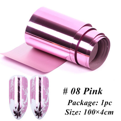 1 tekercs körömfóliák transzfer matricák tükör arany szál csillagos papír manikűr dekor divat körömdísz 100*4 cm NF996-1