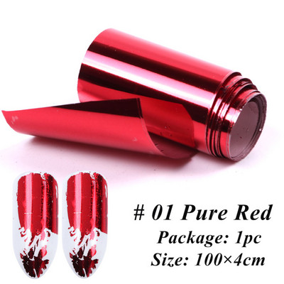 1 tekercs körömfóliák transzfer matricák tükör arany szál csillagos papír manikűr dekor divat körömdísz 100*4 cm NF996-1