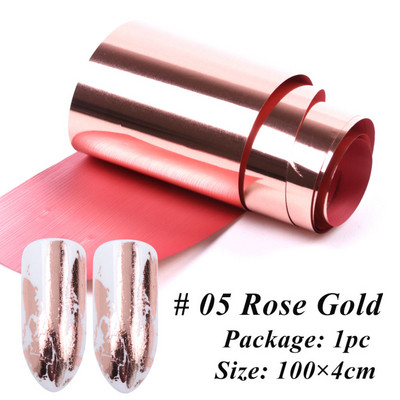 1 tekercs körömfóliák transzfer matricák tükör arany szál csillagos papír manikűr dekor divat körömdísz 100*4 cm NF996-1