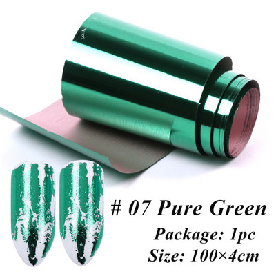 1 tekercs körömfóliák transzfer matricák tükör arany szál csillagos papír manikűr dekor divat körömdísz 100*4 cm NF996-1