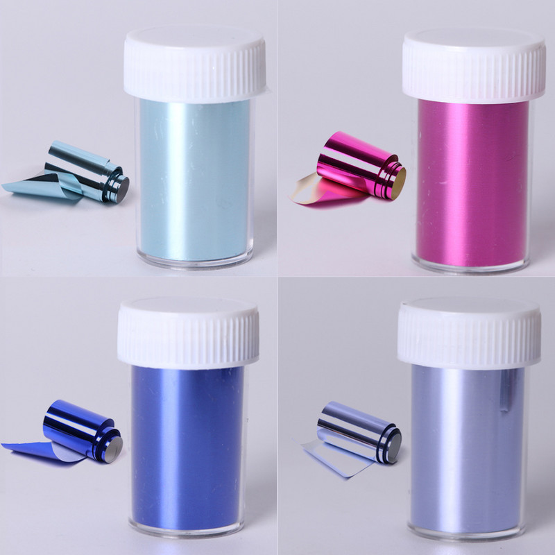 1 tekercs körömfóliák transzfer matricák tükör arany szál csillagos papír manikűr dekor divat körömdísz 100*4 cm NF996-1