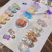 1db 3D szilikon körömfaragó forma pillangó masni-csomós formabélyegző sablon körömsablonok barkácsolás UV gél manikűr körömdíszítő eszközök