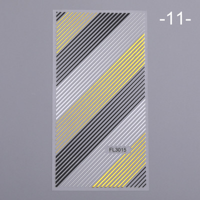 1 lap fényvisszaverő csillogó 3D körömmatrica arany csillámos hullám francia mintás lézeres körömmatricák barkácsolás körömdíszítő eszköz