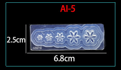 1 db 3D szilikon körömfaragó forma virágok levél pillangó forma bélyegző sablon körmös stencilek barkácsolás manikűr körömdíszítő eszközök
