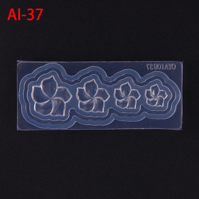 1 db 3D szilikon körömfaragó forma virágok levél pillangó forma bélyegző sablon körmös stencilek barkácsolás manikűr körömdíszítő eszközök