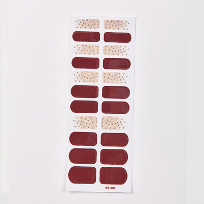 22 tipp/lap szolid színek és kreatív körömdíszítés körömmatrica készlet körömtartozékok öntapadó körömmatrica körömpakolások barkácsolás