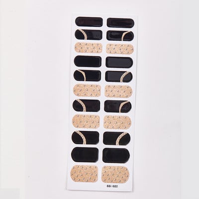 22 tipp/lap szolid színek és kreatív körömdíszítés körömmatrica készlet körömtartozékok öntapadó körömmatrica körömpakolások barkácsolás