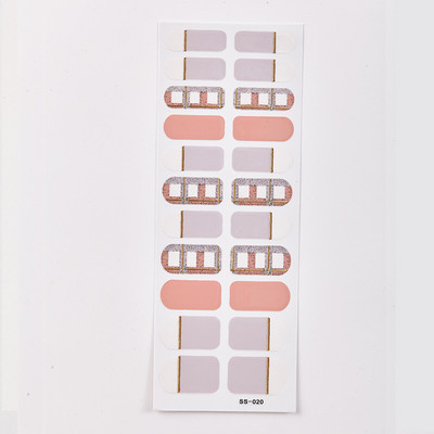 22 tipp/lap szolid színek és kreatív körömdíszítés körömmatrica készlet körömtartozékok öntapadó körömmatrica körömpakolások barkácsolás