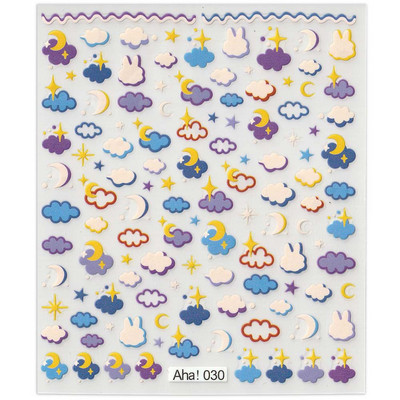 42 modell matrica körömmatrica 3D tapadó tapasz, mosoly/állat/virág körömdíszítések manikűr matrica húsvéti dizájn matrica