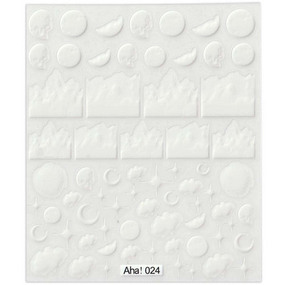 42 modell matrica körömmatrica 3D tapadó tapasz, mosoly/állat/virág körömdíszítések manikűr matrica húsvéti dizájn matrica